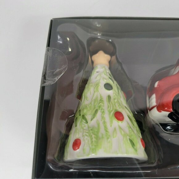 Threshold Salt and Pepper Shaker Set Red Truck Christmas Tree - Picture 5 of 5